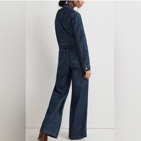 MADEWELL Denim Tailored Jumpsuit in Norvell Wash SIZE 2 - Picture 6 of 11